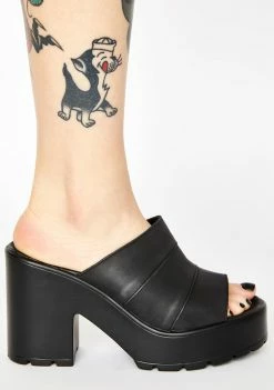 ROC Boots Australia Black Minx Block Heels