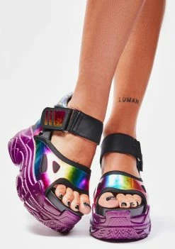 Hot Sale π Anthony Wang Rainbow β Watch Me Glow Platform π©΄ Sandals π₯ 7 Anthony Wang Rainbow Watch Me Glow Platform Sandals