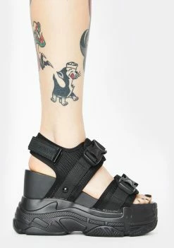 Anthony Wang Platforms Black Peach Platform Sandals