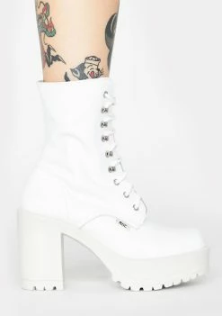 ROC Boots Australia White Lush Ankle Boots Boots & Booties