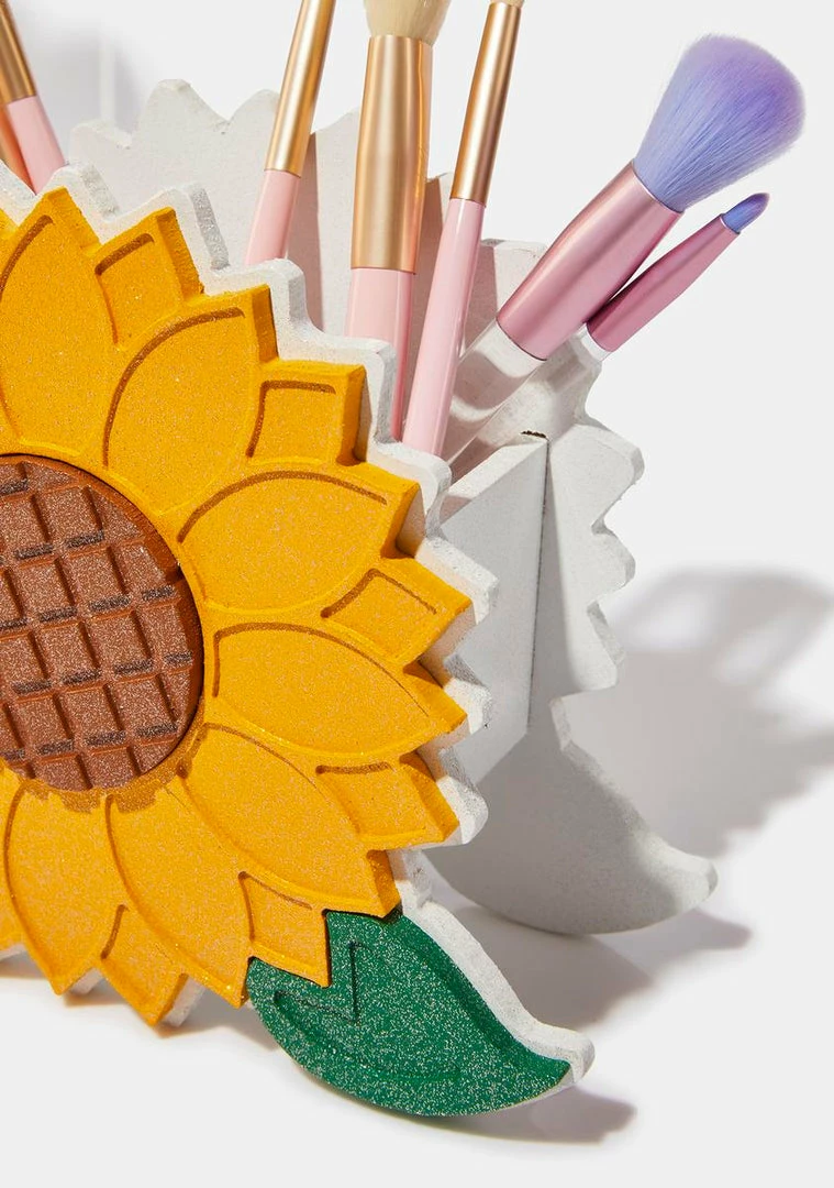 For Her Vanity Tools & Accessories Sunflower Makeup Brush Holder