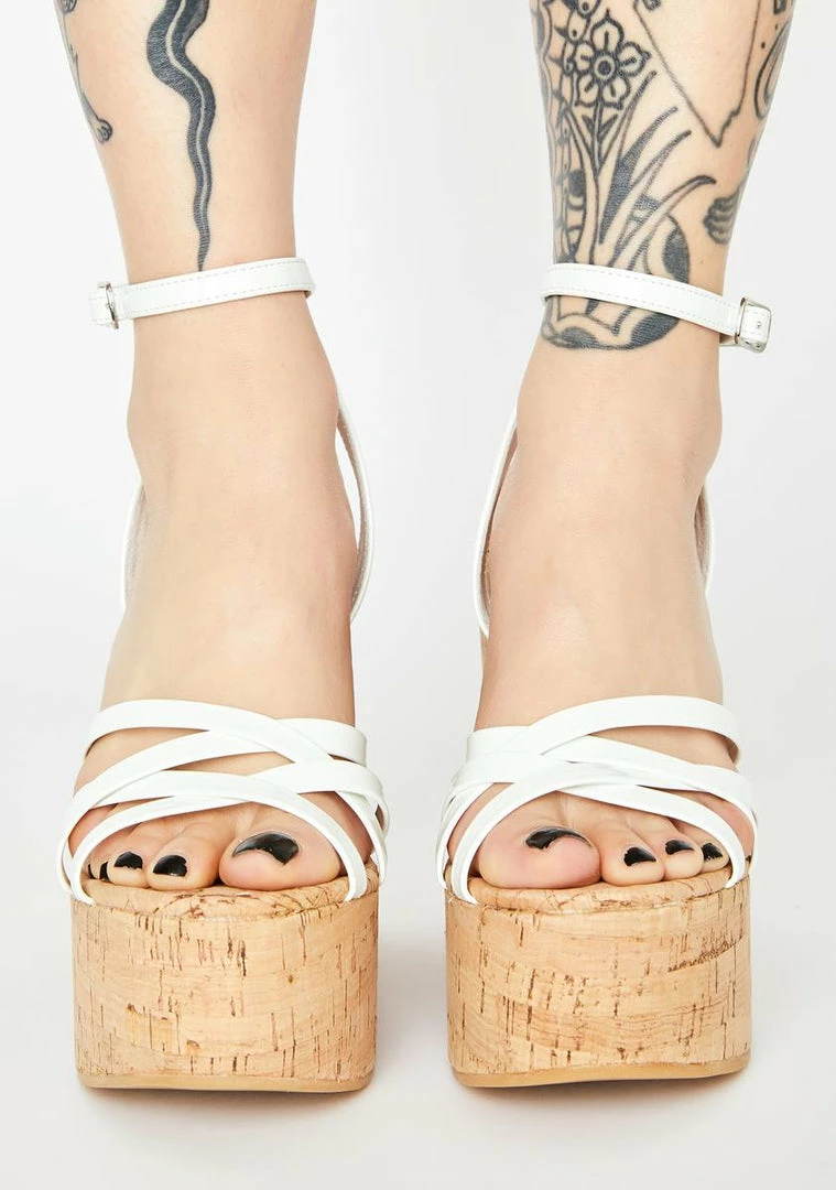 Best Sale ๐ ROC ๐ฅพ Boots Australia Wedges White Patent Cupid Wedge ๐ Heels ๐ 3 ROC Boots Australia Wedges White Patent Cupid Wedge Heels
