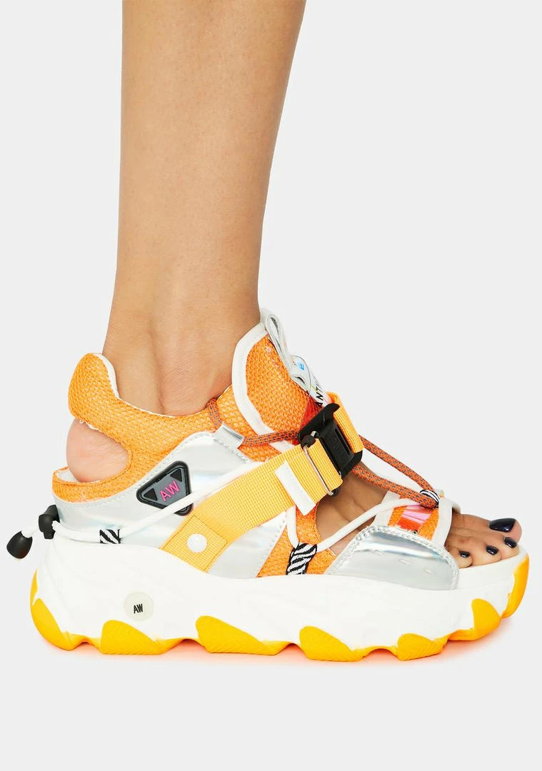 Outlet 🧨 Anthony Wang Orange Dragon Fruit 🩴 Sandals ❤️ 3 Anthony Wang Orange Dragon Fruit Sandals