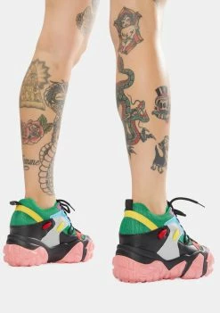 Top 10 💯 Anthony Wang Green Persimmon Wedge 👟 Sneakers 🤩 7 Anthony Wang Green Persimmon Wedge Sneakers