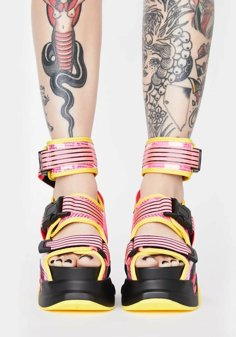 Discount π Anthony Wang Pink Daily Hustle Platform π©΄ Sandals π 3 Anthony Wang Pink Daily Hustle Platform Sandals