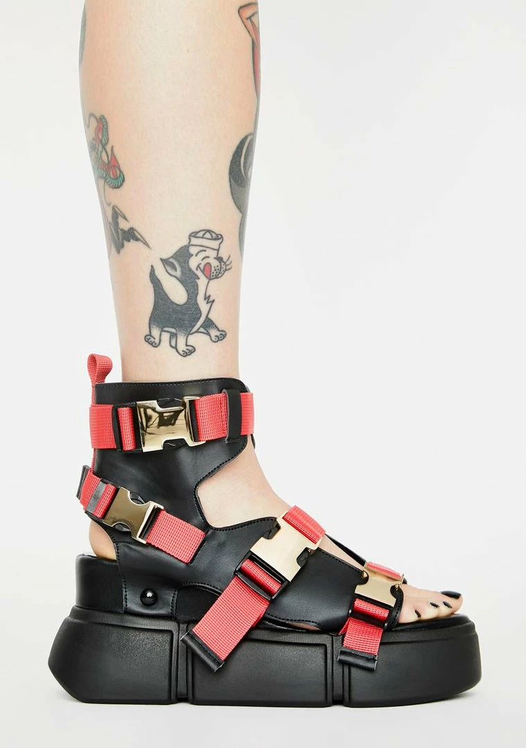 Discount ✨ Anthony Wang Cranberry Platform 🩴 Sandals 👏 2 Anthony Wang Cranberry Platform Sandals