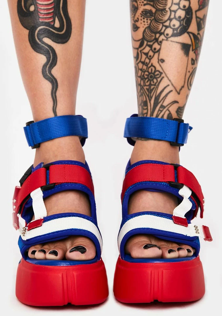 Cheap π₯ Anthony Wang Platforms Americana Star Light Star Brite Platform π©΄ Sandals π 3 Anthony Wang Platforms Americana Star Light Star Brite Platform Sandals