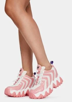 Buy โค๏ธ Anthony Wang Baby Pink Chevron Blackberry Platform ๐ Sneakers Platforms โ๏ธ 6 Anthony Wang Baby Pink Chevron Blackberry Platform Sneakers Platforms
