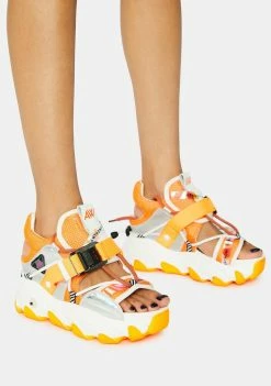 Anthony Wang Orange Dragon Fruit Sandals