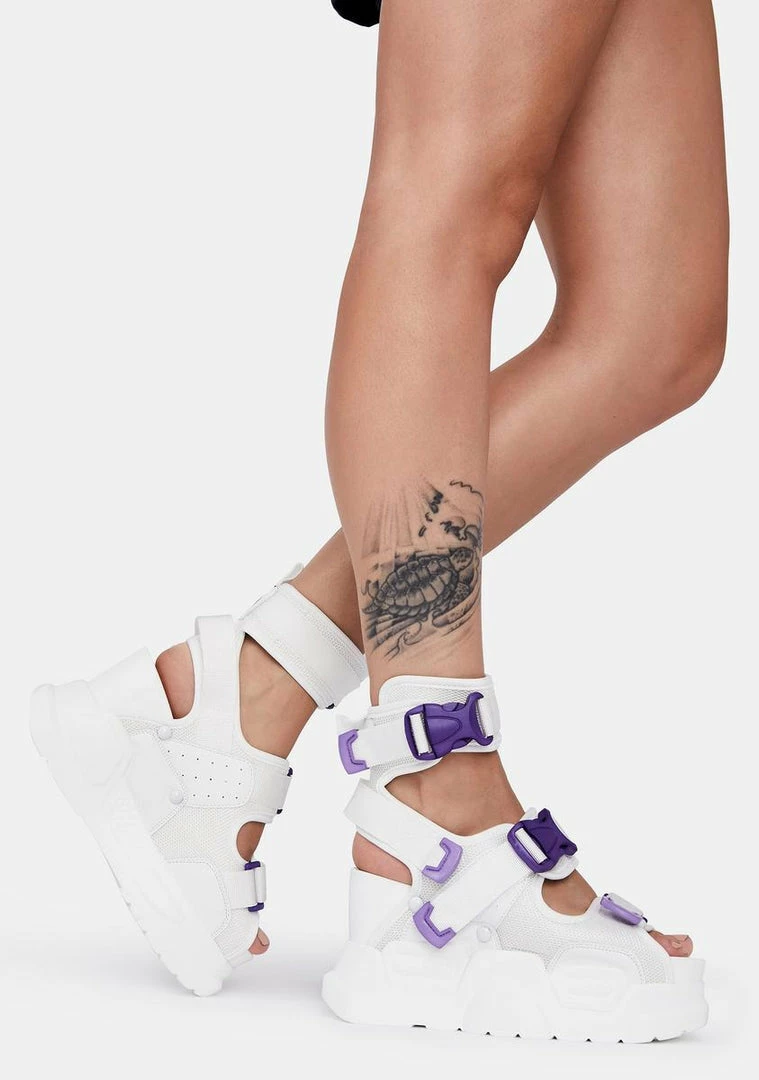 Brand new ๐ Anthony Wang White Purple Mulberry Platform ๐ฉด Sandals Platforms ๐ฅฐ 1 Anthony Wang White Purple Mulberry Platform Sandals Platforms