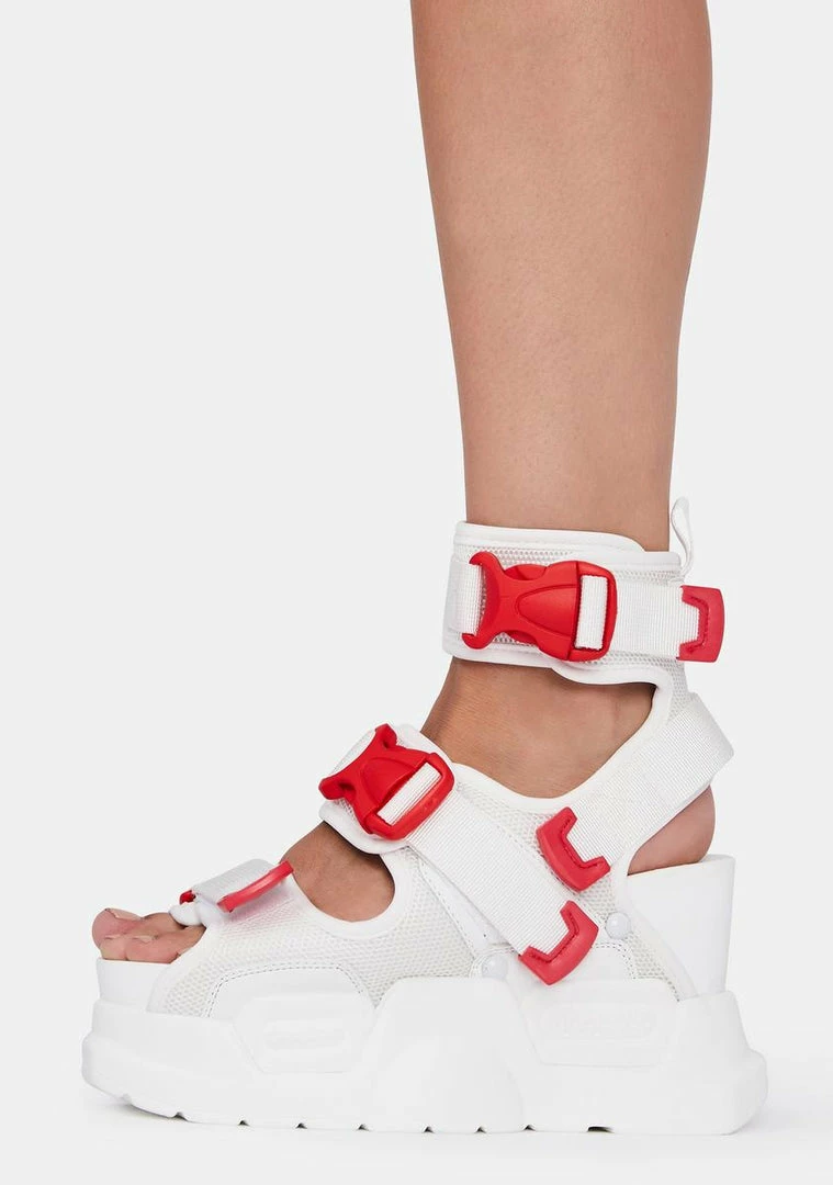 Best deal ๐ Anthony Wang Red And White Mulberry Platform ๐ฉด Sandals Platforms ๐ 3 Anthony Wang Red And White Mulberry Platform Sandals Platforms