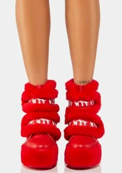 Anthony Wang Cherry Dizzy Dream Wedge Boots Wedges