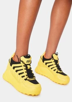 Anthony Wang Yellow Durian Platform Sneakers