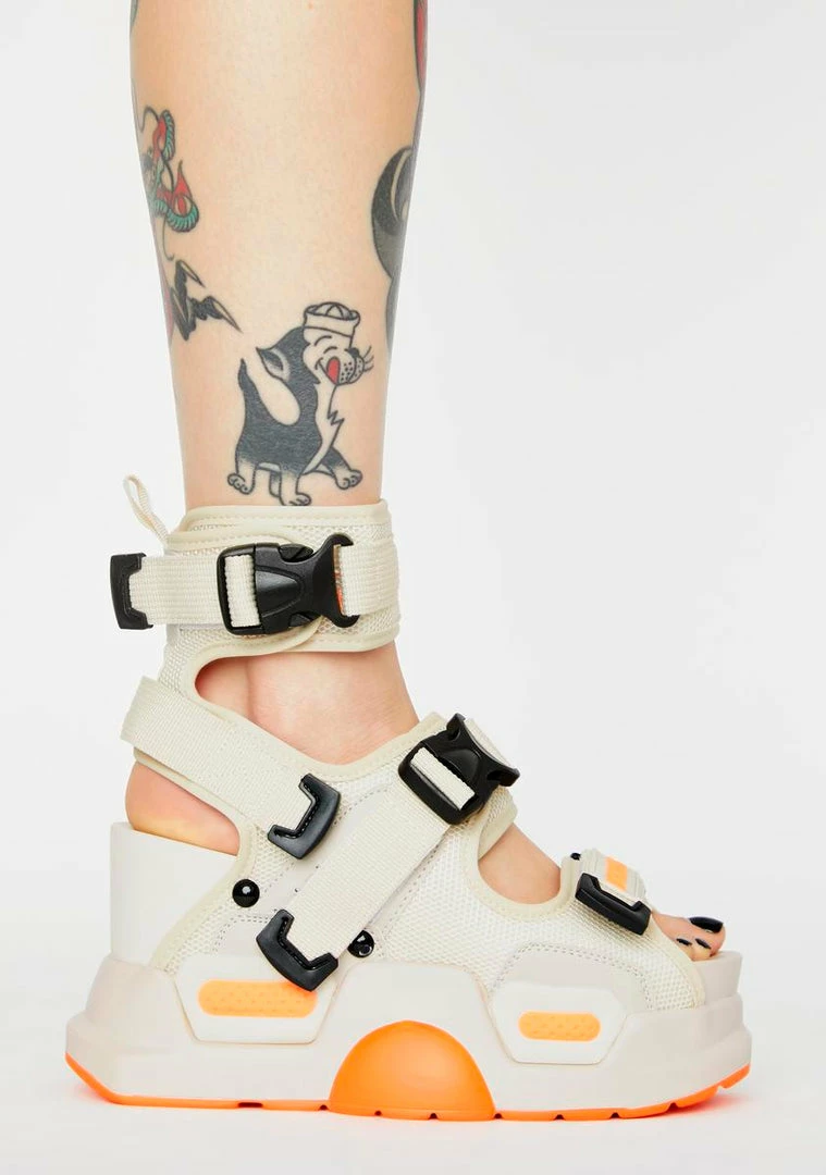 Cheapest 💯 Anthony Wang Beige Mulberry Platform 🩴 Sandals 👍 2 Anthony Wang Beige Mulberry Platform Sandals
