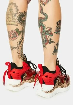 Budget 🌟 Anthony Wang Red Raisin 3 Chunky Wedge 👟 Sneakers 🎉 7 Anthony Wang Red Raisin 3 Chunky Wedge Sneakers