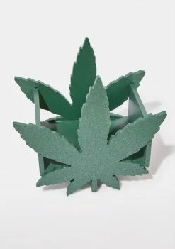 For Her Vanity Weed Leaf Makeup Organizer