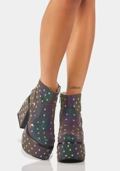 Anthony Wang Prism Ice Platform Boots Platforms