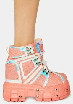 Anthony Wang Platforms Pink Mangosteen Sneakers