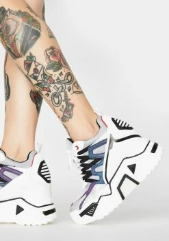 Anthony Wang Platforms Prism Stop Look N' Glisten Platform Sneakers