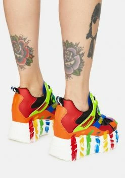 Promo ๐ Anthony Wang Platforms Rainbow Damson ๐ Sneaker ๐ 7 Anthony Wang Platforms Rainbow Damson Sneaker