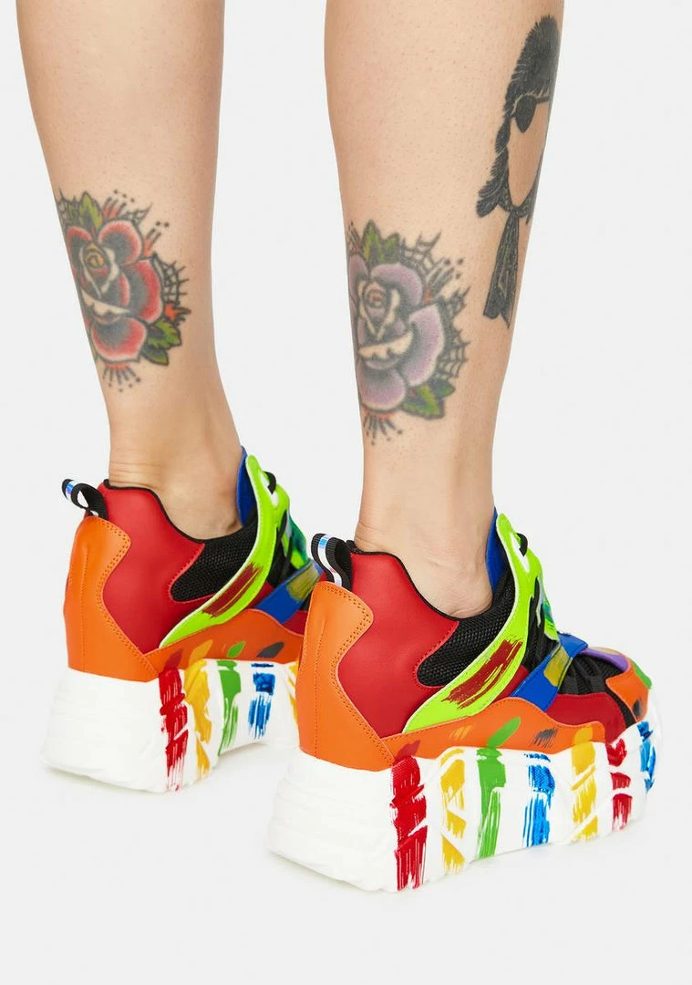 Promo ๐ Anthony Wang Platforms Rainbow Damson ๐ Sneaker ๐ 4 Anthony Wang Platforms Rainbow Damson Sneaker