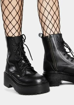 ROC Boots Australia Tomboy Leather Combat Boots