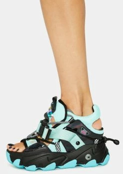 Discount ๐ Anthony Wang Teal Dragon Fruit ๐ฉด Sandals Platforms ๐งจ 6 Anthony Wang Teal Dragon Fruit Sandals Platforms