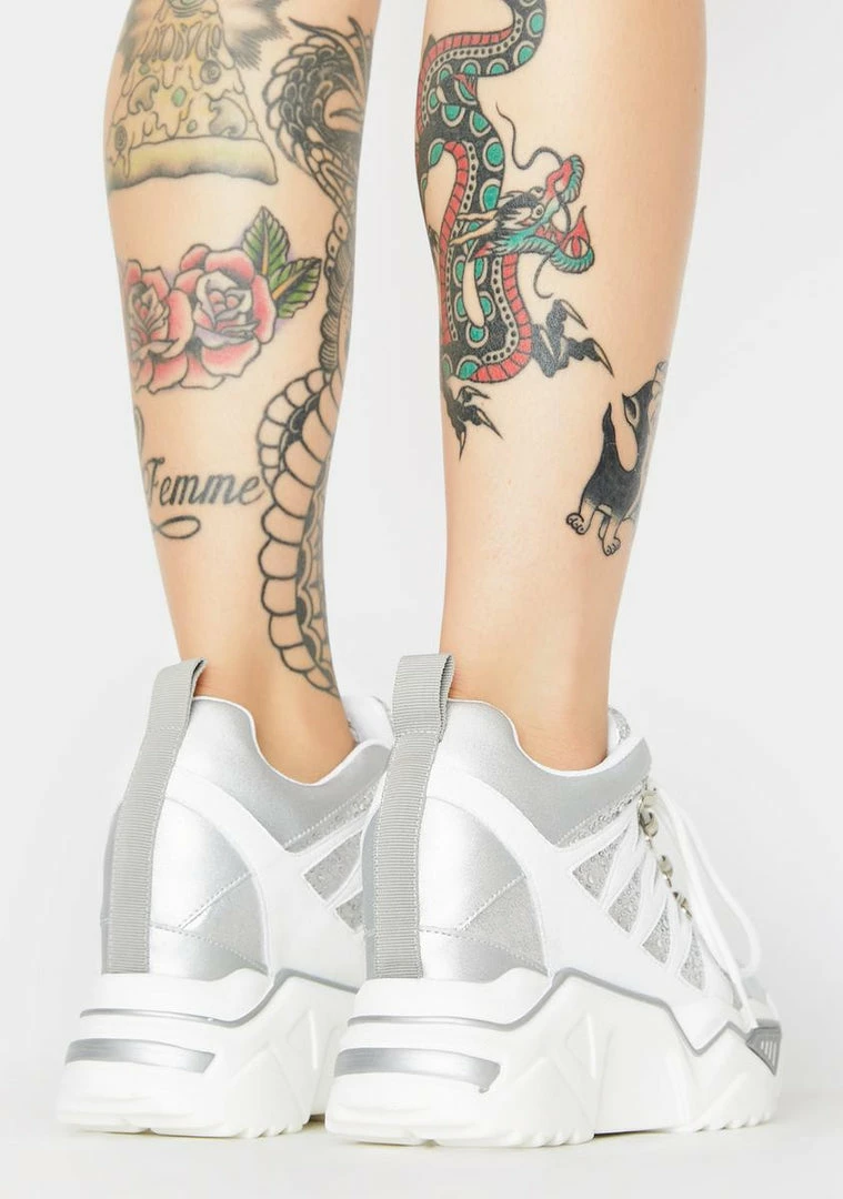 Budget ๐ Anthony Wang Chrome Stop Look N' Glisten Platform ๐ Sneakers ๐ 4 Anthony Wang Chrome Stop Look N' Glisten Platform Sneakers
