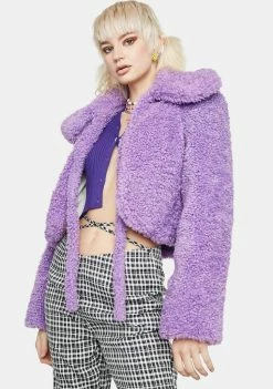Somewhere Nowhere My Little Fluff Bow Jacket Outerwear