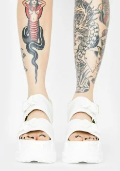 New 🧨 Anthony Wang White Peach Platform 🩴 Sandals Platforms ❤️ 6 Anthony Wang White Peach Platform Sandals Platforms