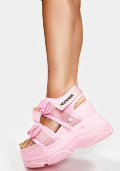 Anthony Wang Coral Peach Platform Sandals Platforms