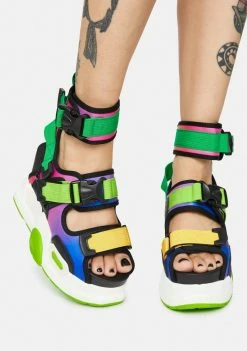Outlet 😉 Anthony Wang Multi Mulberry Platform 🩴 Sandals Platforms ❤️ 6 Anthony Wang Multi Mulberry Platform Sandals Platforms