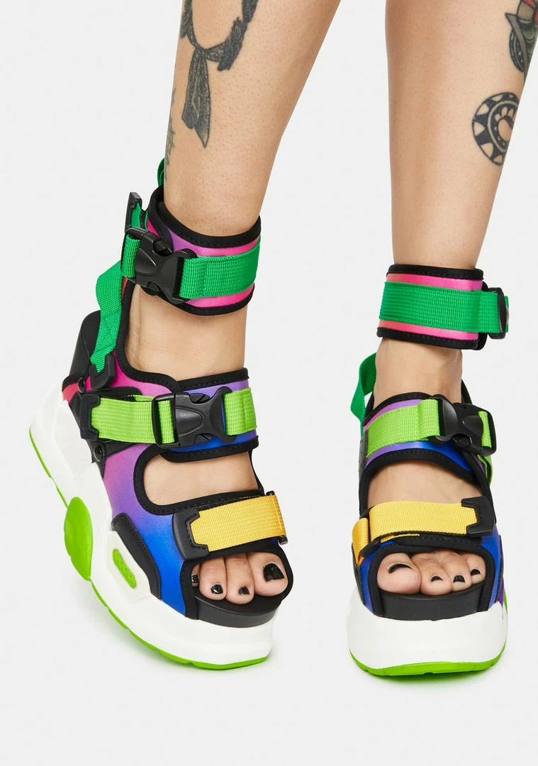 Outlet 😉 Anthony Wang Multi Mulberry Platform 🩴 Sandals Platforms ❤️ 3 Anthony Wang Multi Mulberry Platform Sandals Platforms