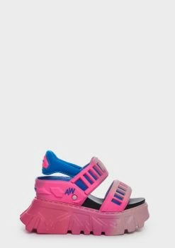 Anthony Wang Platforms Pink Gooseberry-06 Platform Sandals
