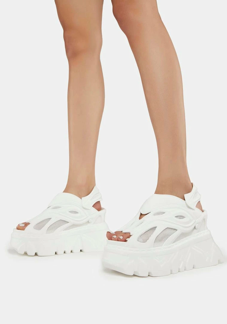 Flash Sale 🎁 Anthony Wang White Goose Berry-07 Platform 🩴 Sandals Platforms 🌟 3 Anthony Wang White Goose Berry-07 Platform Sandals Platforms