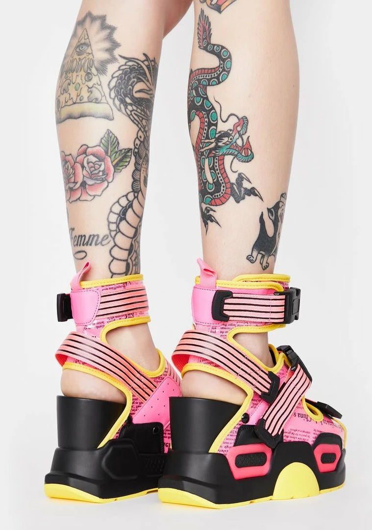 Discount π Anthony Wang Pink Daily Hustle Platform π©΄ Sandals π 4 Anthony Wang Pink Daily Hustle Platform Sandals