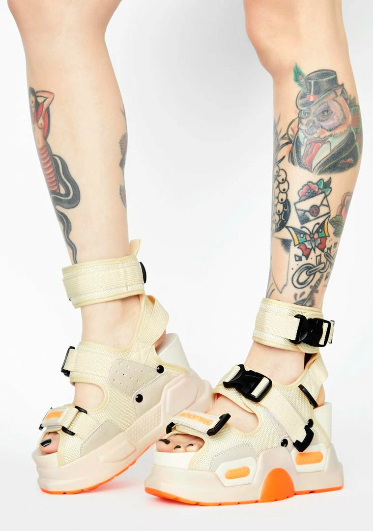 Cheapest 💯 Anthony Wang Beige Mulberry Platform 🩴 Sandals 👍 1 Anthony Wang Beige Mulberry Platform Sandals