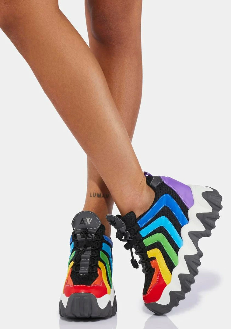 Deals 🔔 Anthony Wang Rainbow Chevron Blackberry 👟 Sneakers Platforms 🛒 1 Anthony Wang Rainbow Chevron Blackberry Sneakers Platforms