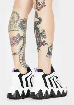 Best Sale ๐ Anthony Wang Black Chevron Blackberry Platform ๐ Sneakers ๐ 7 Anthony Wang Black Chevron Blackberry Platform Sneakers