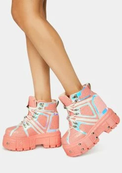 Anthony Wang Platforms Pink Mangosteen Sneakers