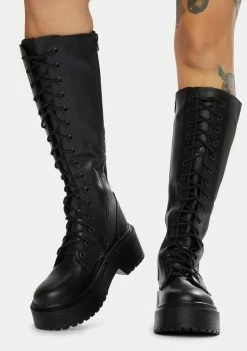 ROC Boots Australia Tulsa Leather Calf-High Boots