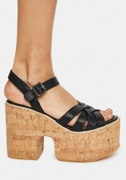 ROC Boots Australia Platforms Paige Cork Platform Sandals