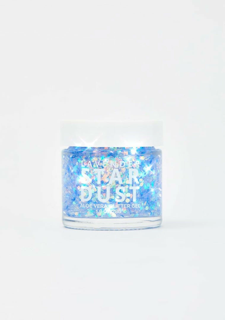 New ✔️ Lavender Stardust Moon Stardust Glitter Gel Pot Face & Body 🤩 1 Lavender Stardust Moon Stardust Glitter Gel Pot Face & Body