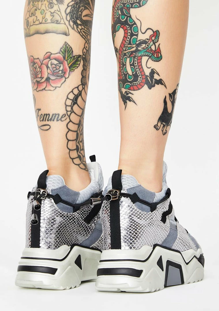 Brand new ๐ Anthony Wang Stop Look N' Glisten Platform ๐ Sneakers ๐ฅ 4 Anthony Wang Stop Look N' Glisten Platform Sneakers