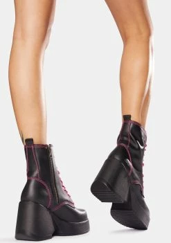 Hot Sale β ROC π₯Ύ Boots Australia Peachy Pink Leather Platform π₯Ύ Boots π 7 ROC Boots Australia Peachy Pink Leather Platform Boots