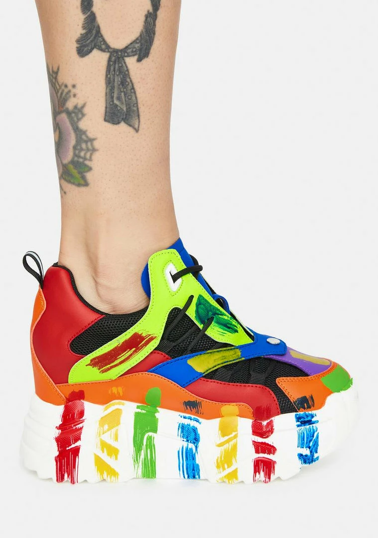 Promo ๐ Anthony Wang Platforms Rainbow Damson ๐ Sneaker ๐ 3 Anthony Wang Platforms Rainbow Damson Sneaker