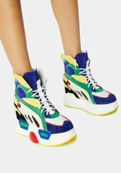 Anthony Wang Platforms Rainbow Mulberry Sneakers