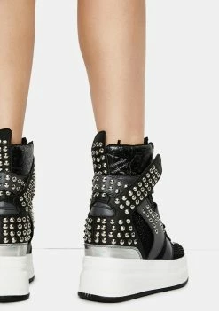 Anthony Wang Quince Studded Wedge Sneakers