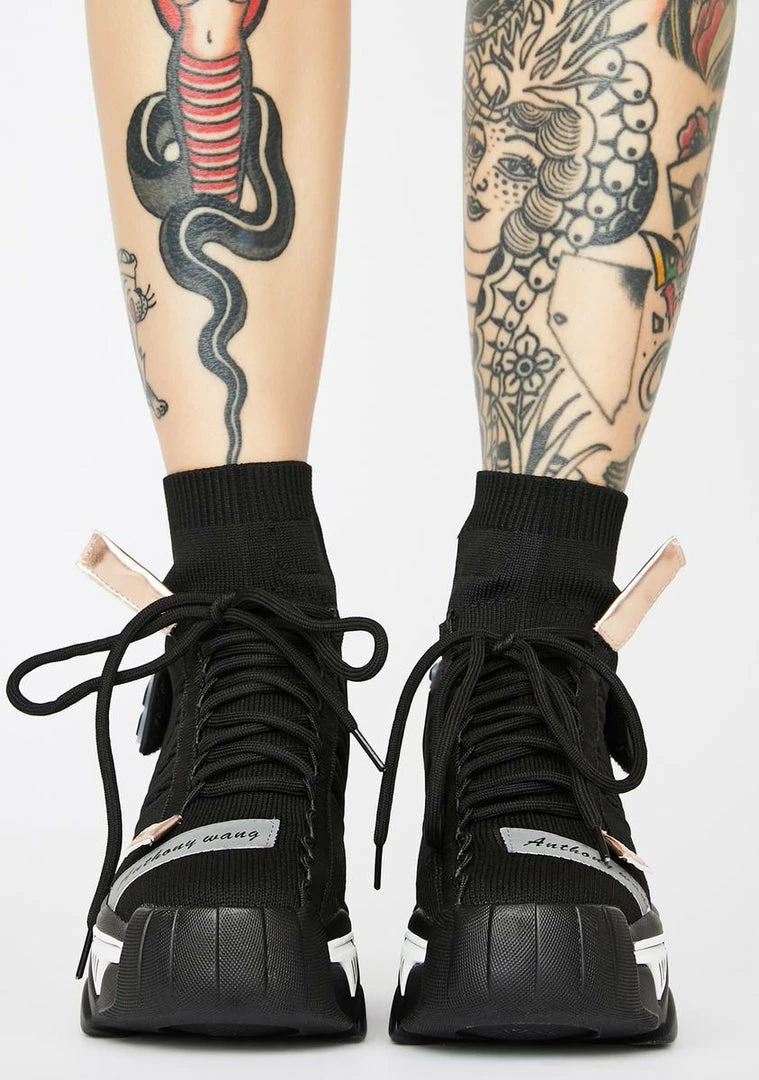 Top 10 ๐ฅ Anthony Wang Black Clout Chasin' Platform ๐ Sneakers ๐ 3 Anthony Wang Black Clout Chasin' Platform Sneakers