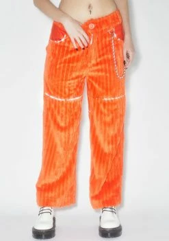 Somewhere Nowhere Orange Jumbo Corduroy Pants V.2 Bottoms